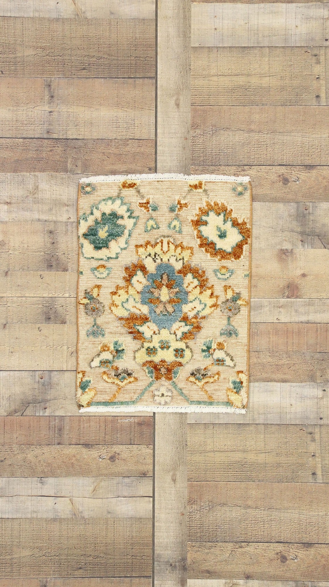 2 x 2 Modern Oushak High-Low Wagireh Rug 80454