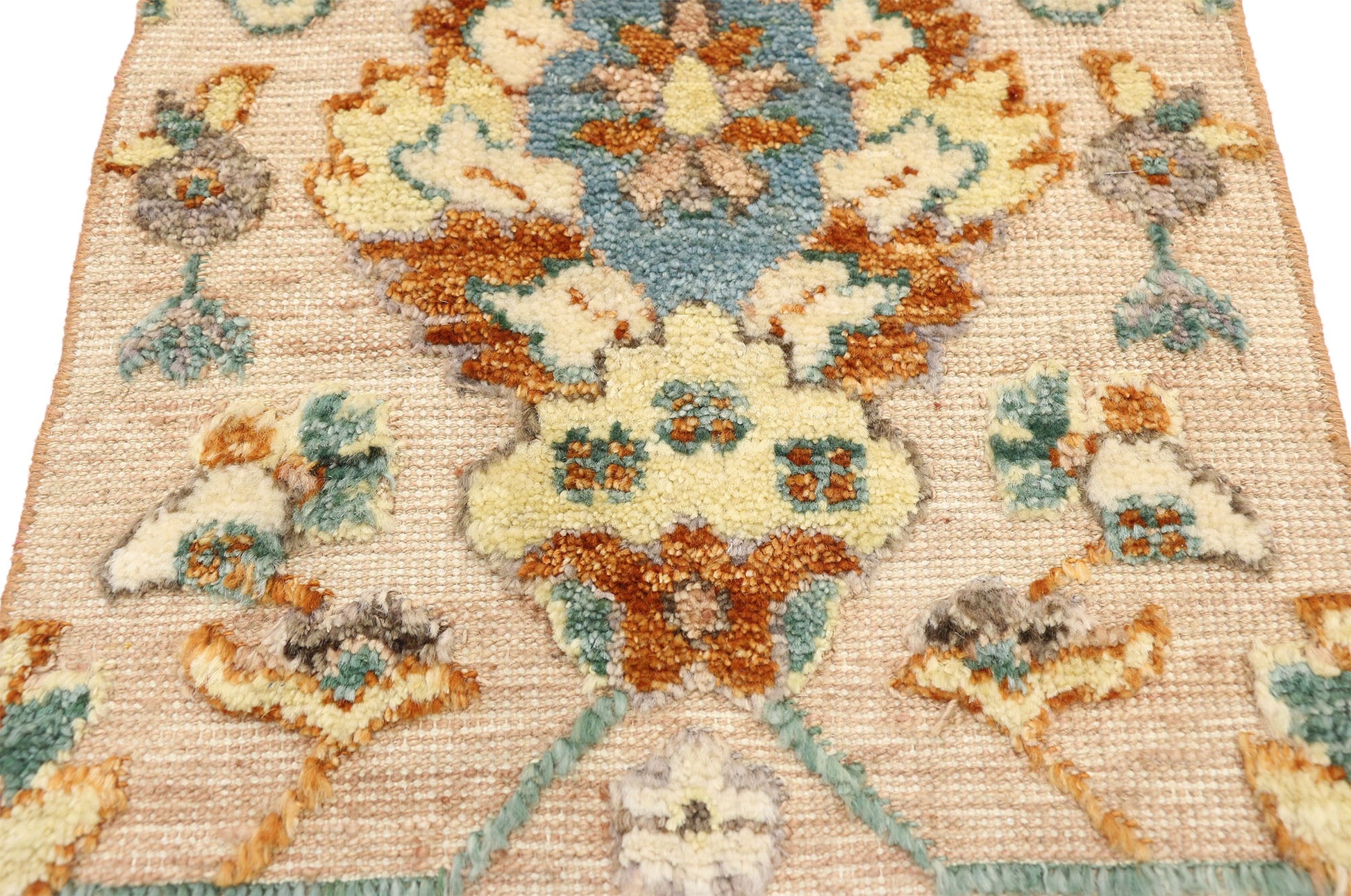 2 x 2 Modern Oushak High-Low Wagireh Rug 80454