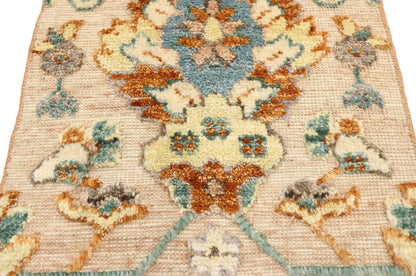 2 x 2 Modern Oushak High-Low Wagireh Rug 80454
