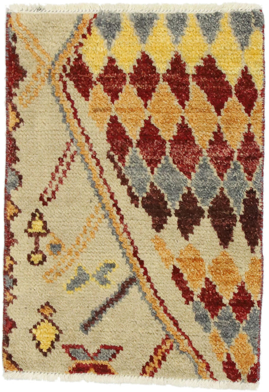 2 x 2 Contemporary Moroccan Wagireh Rug 80456