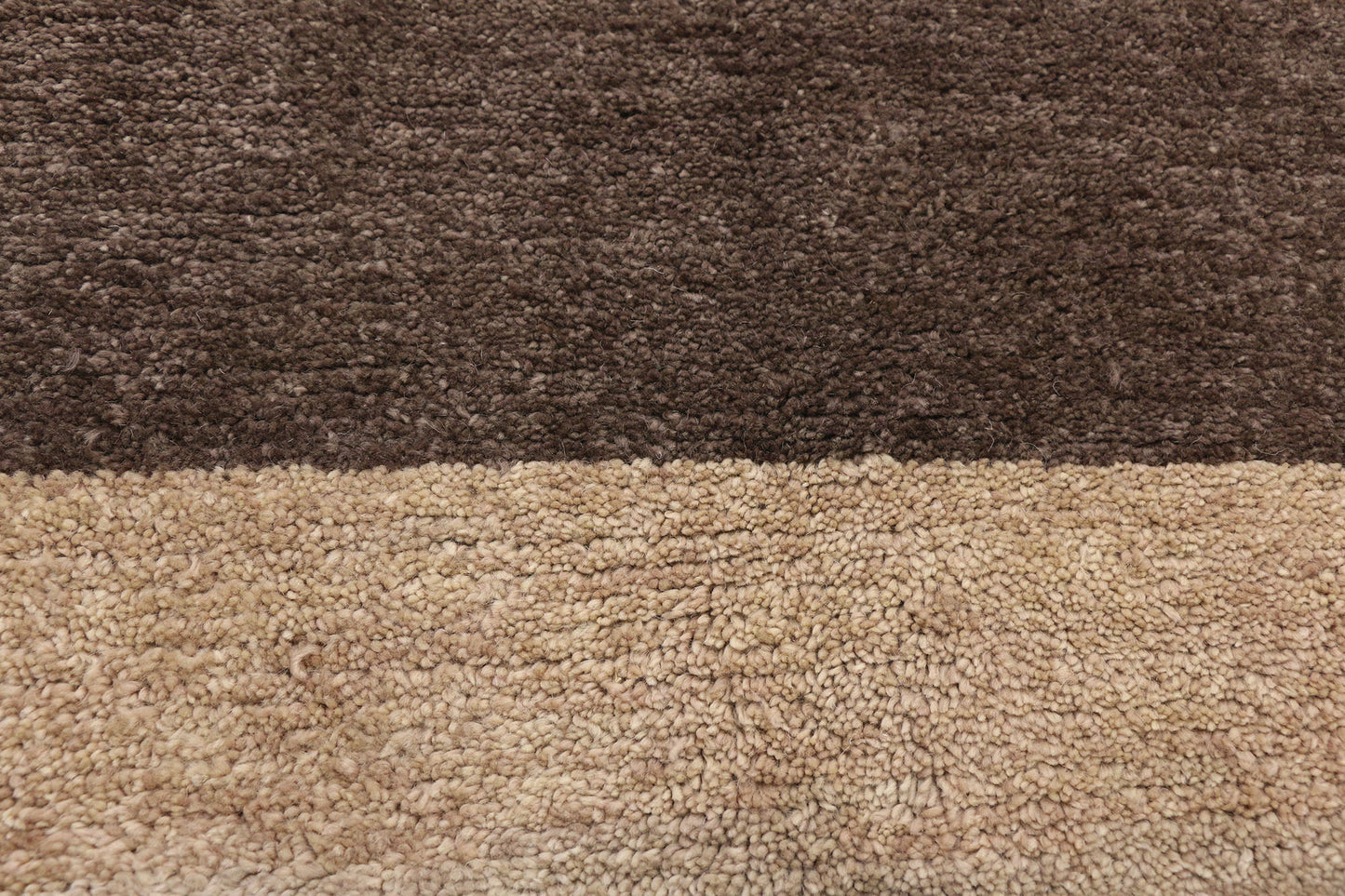 4 x 13 Modern Brown Moroccan Runner 80504