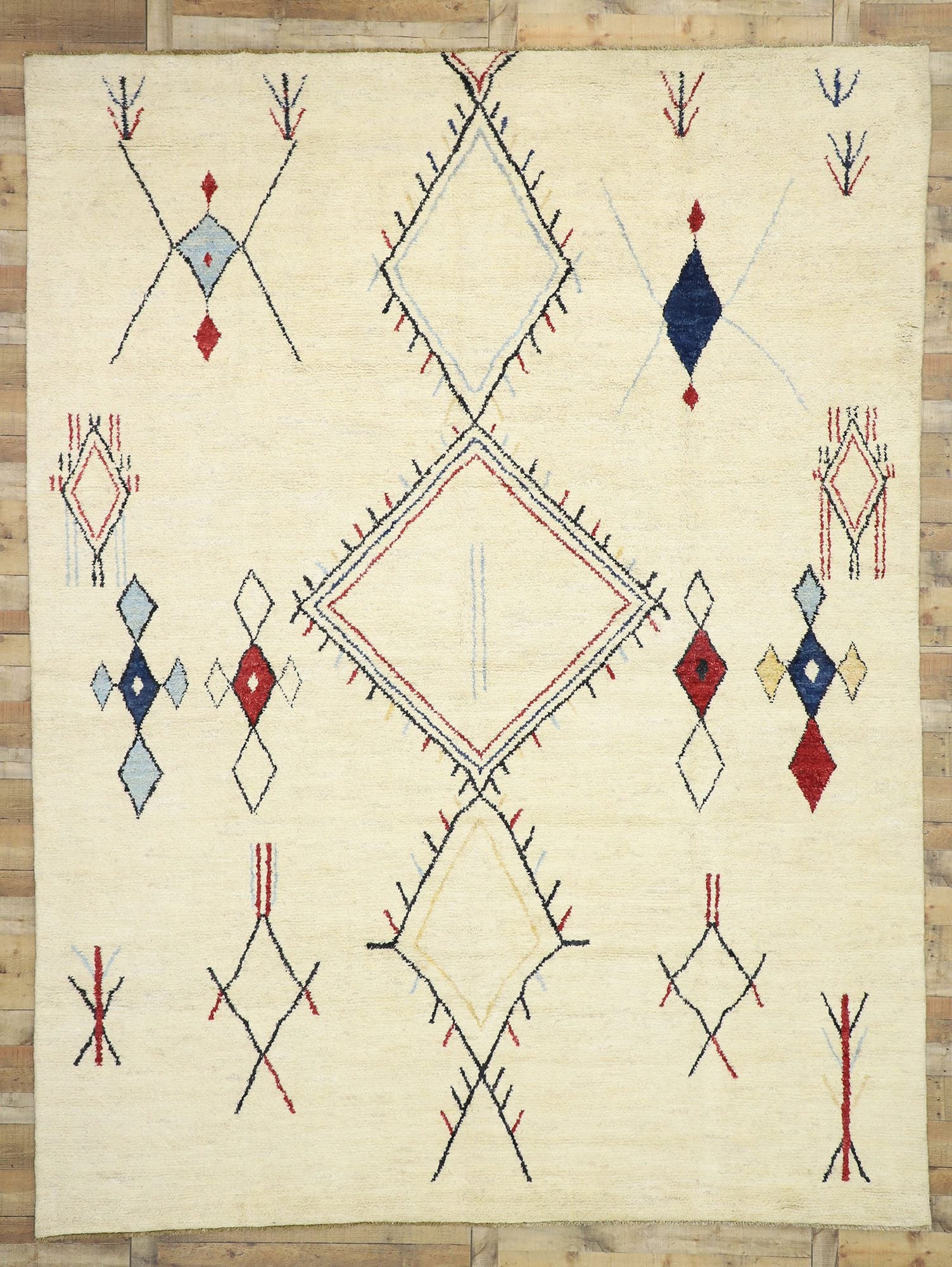11 x 14 Contemporary Moroccan Rug 80474