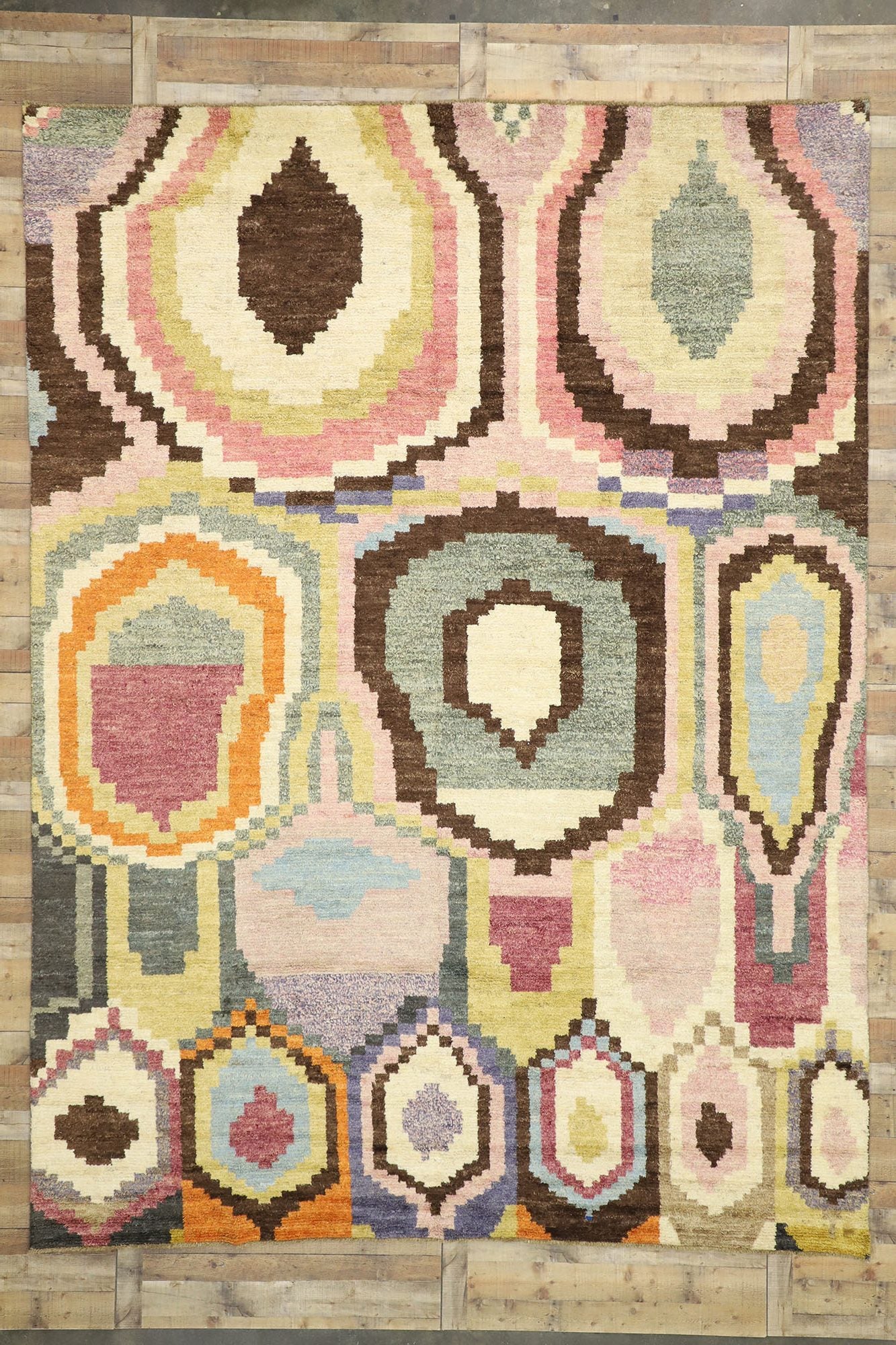 10 x 14 Contemporary Moroccan Rug 80481