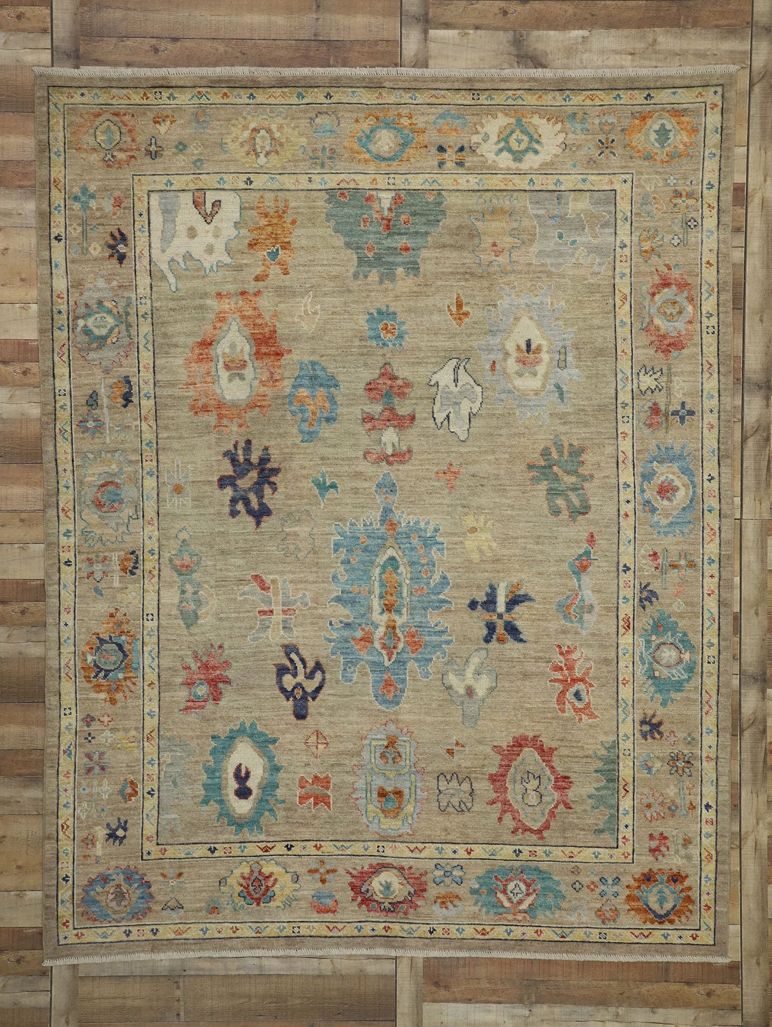 8 x 10 Contemporary Oushak Rug 80491