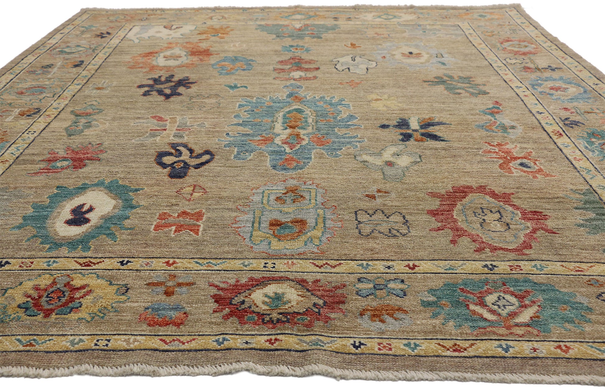 8 x 10 Contemporary Oushak Rug 80491