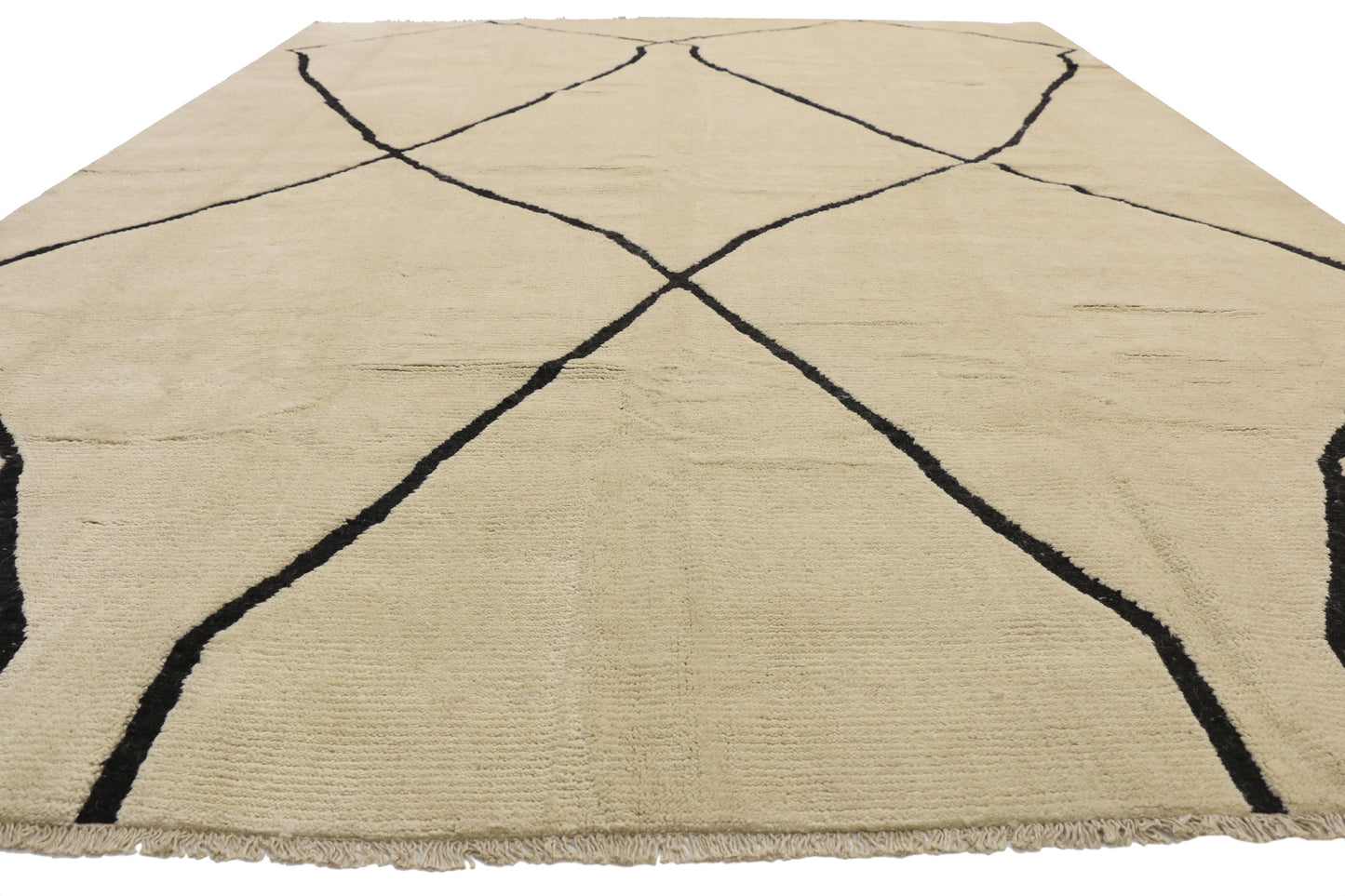 10 x 14 Modern Moroccan Area Rug 80507