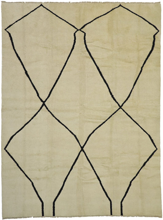10 x 14 Modern Moroccan Area Rug 80507