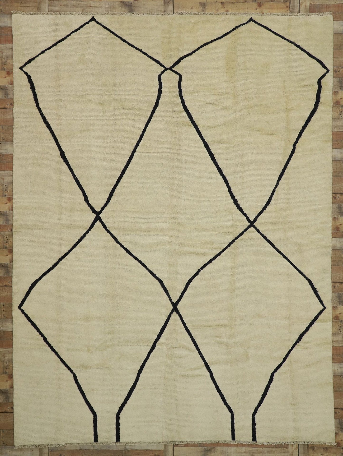 10 x 14 Modern Moroccan Area Rug 80507