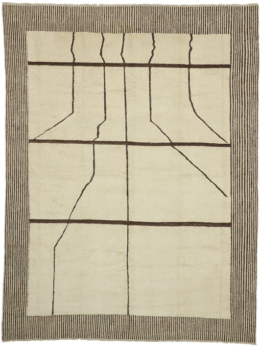 10 x 14 Neutral Moroccan Rug 80511
