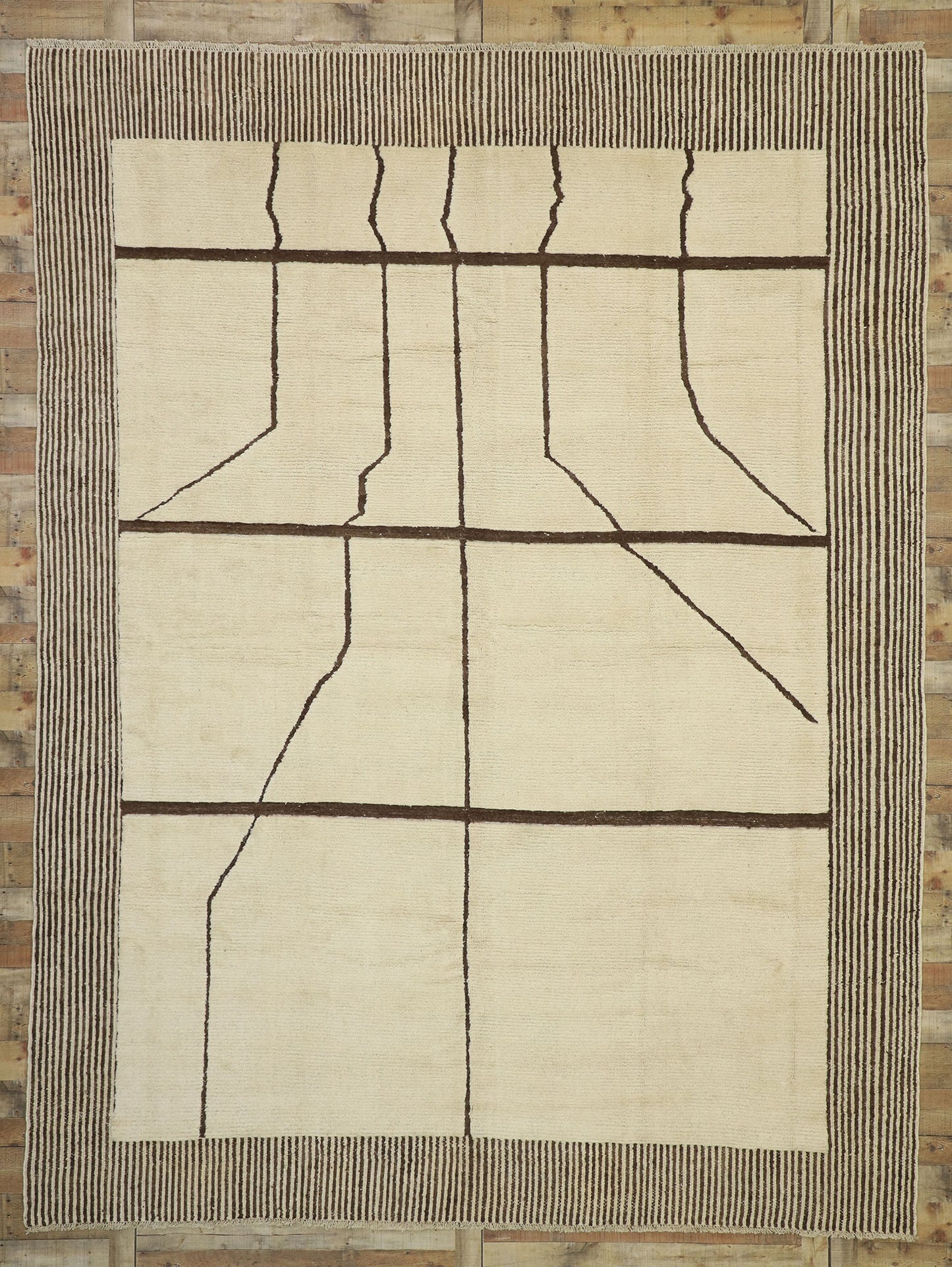 10 x 14 Neutral Moroccan Rug 80511