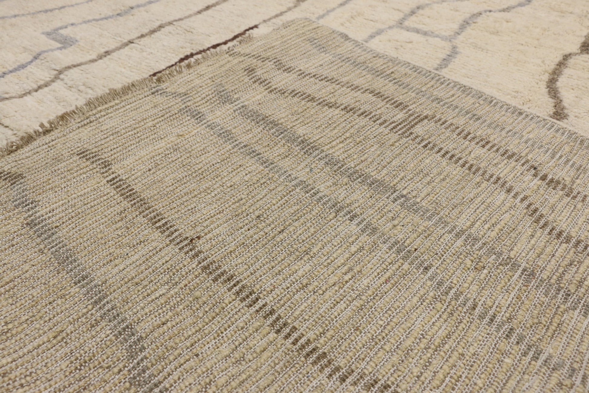 10 x 14 Neutral Moroccan Rug 80512
