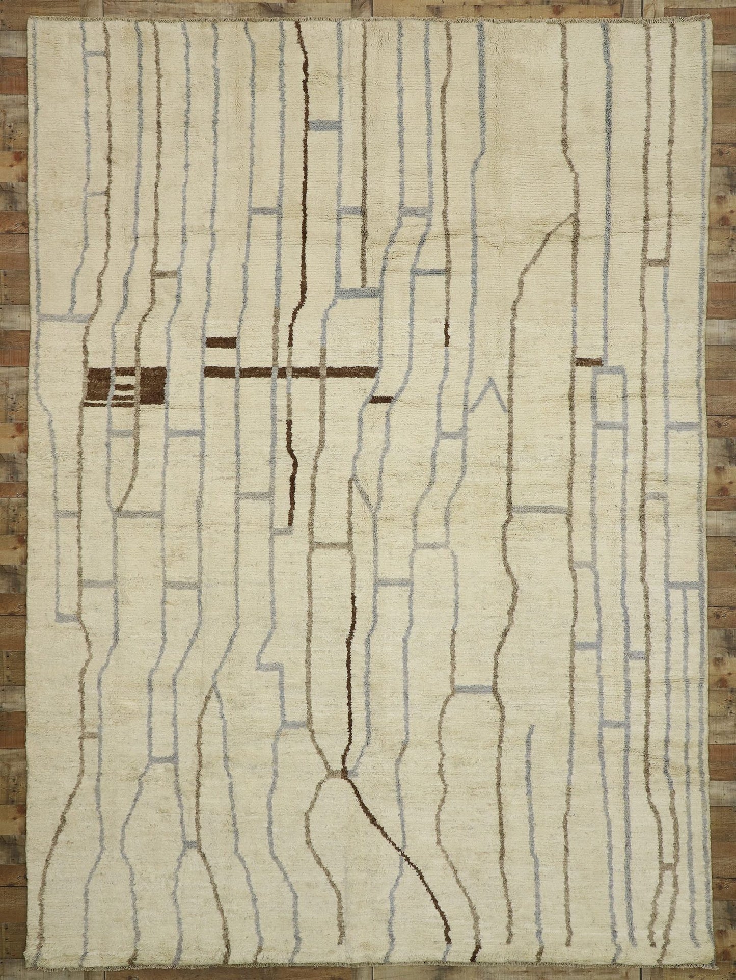 10 x 14 Neutral Moroccan Rug 80512