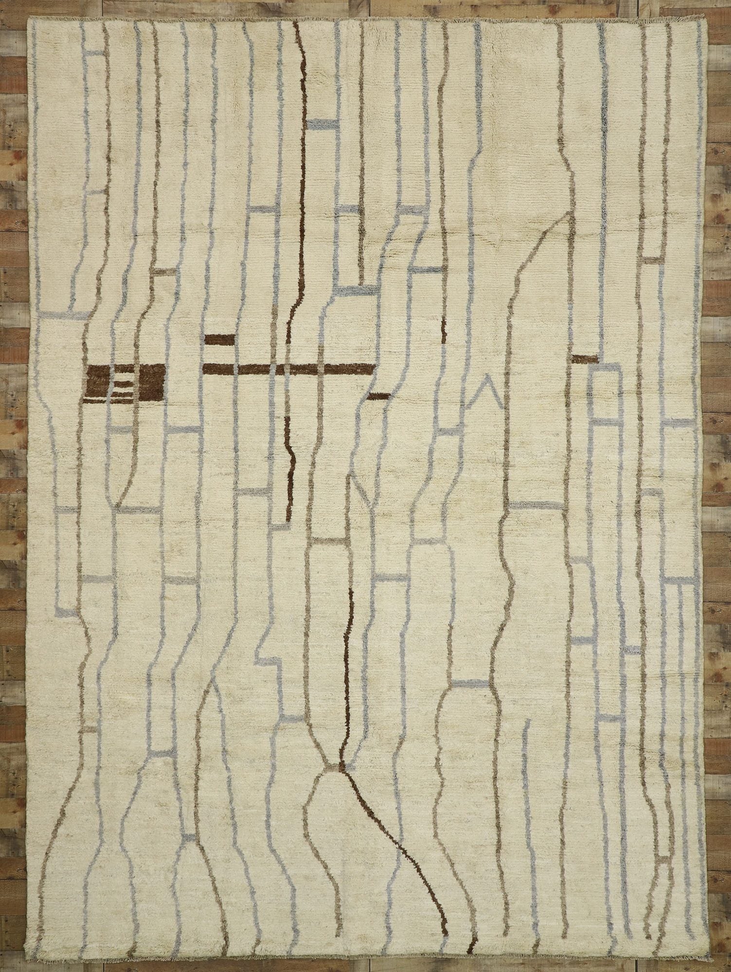 10 x 14 Neutral Moroccan Rug 80512