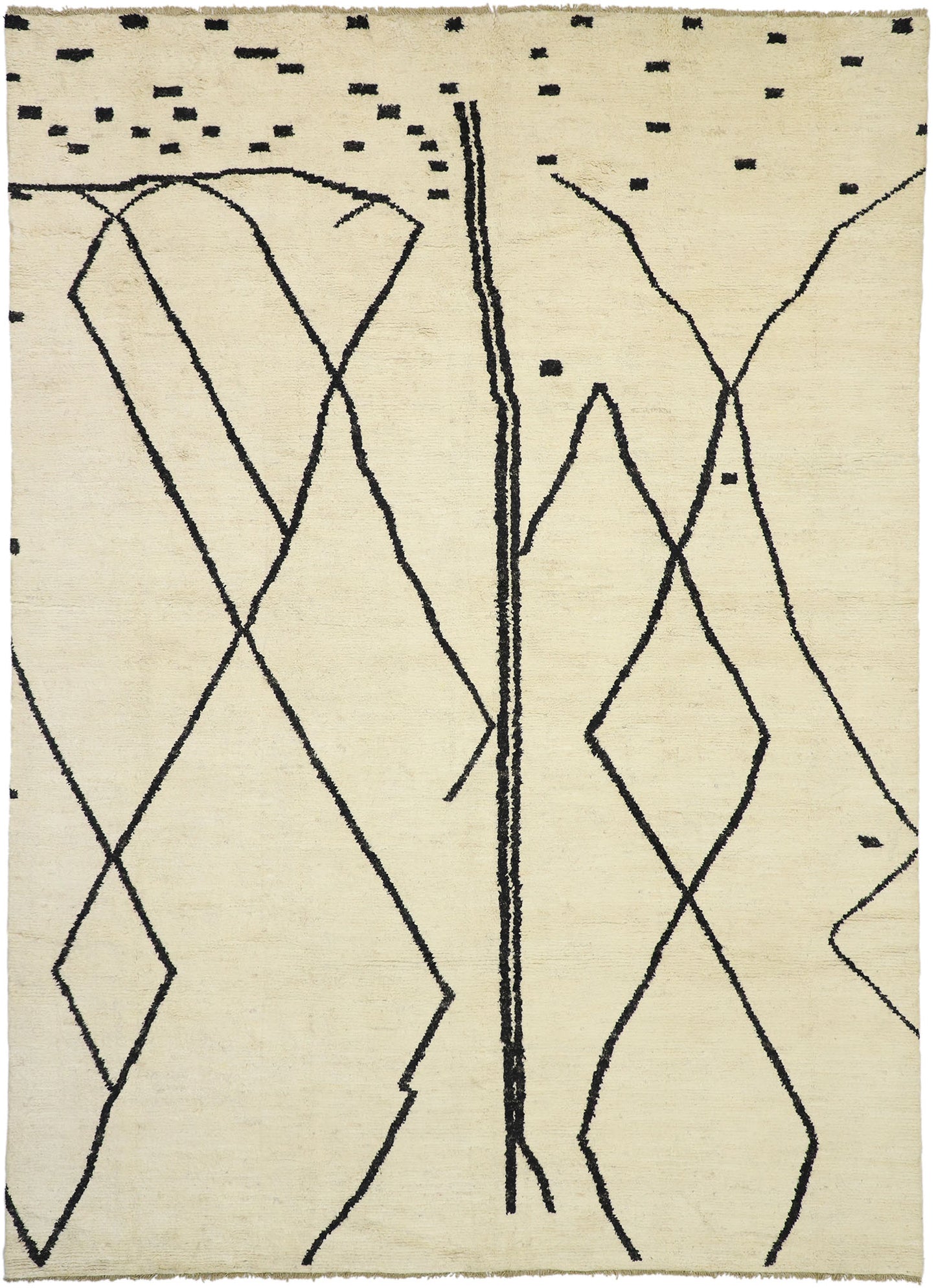 10 x 14 Modern Tribal Moroccan Rug 80513
