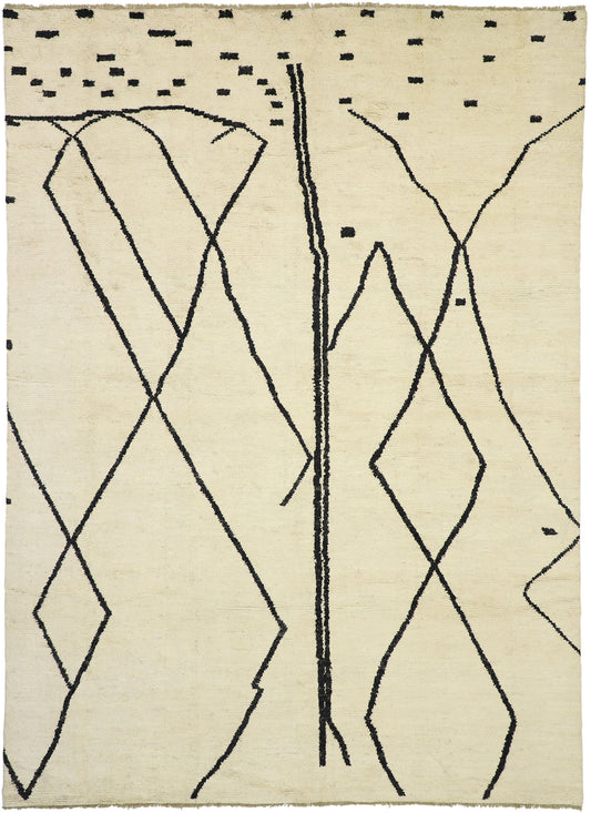 10 x 14 Modern Tribal Moroccan Rug 80513