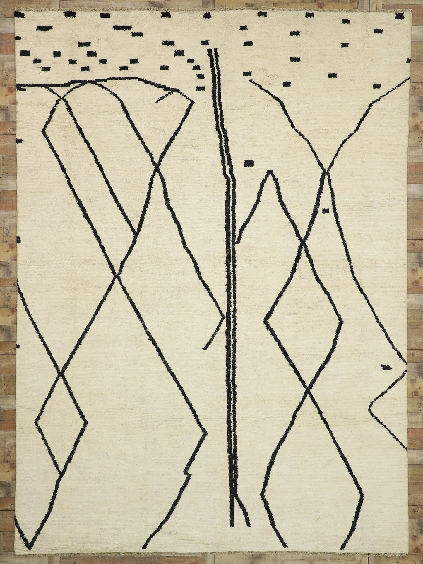 10 x 14 Modern Tribal Moroccan Rug 80513