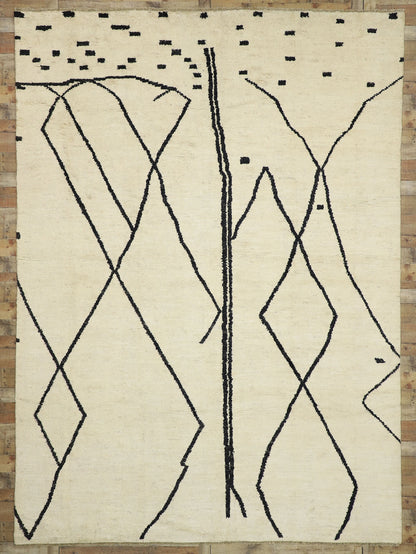 10 x 14 Modern Tribal Moroccan Rug 80513