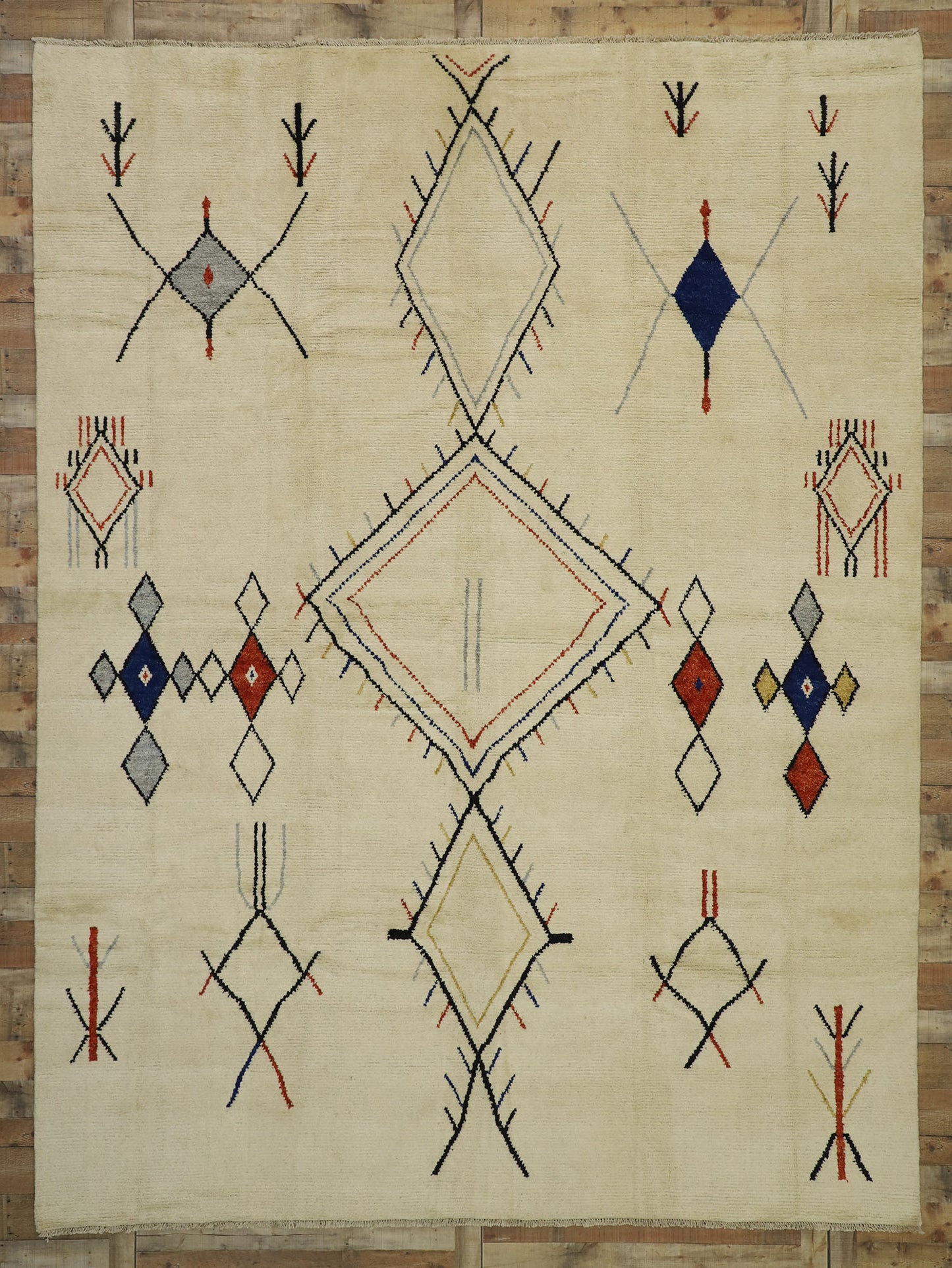 10 x 14 Contemporary Moroccan Area Rug 80520