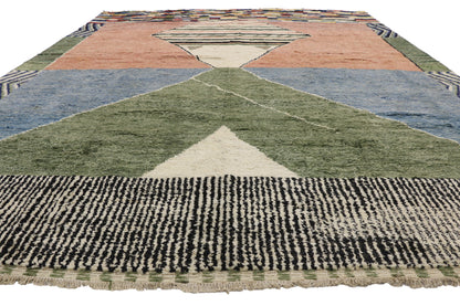 10 x 13 Large Moroccan Area Rug 80522