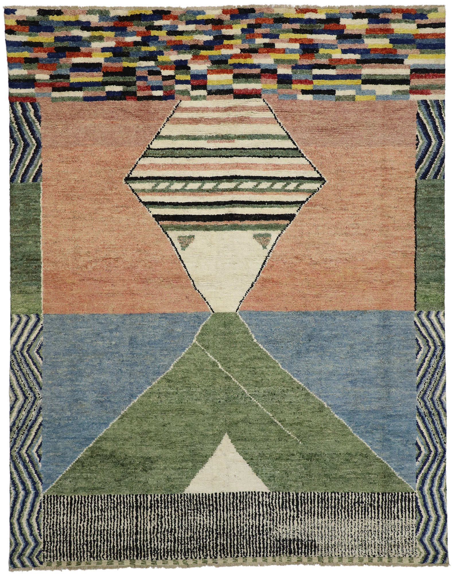 10 x 13 Large Moroccan Area Rug 80522