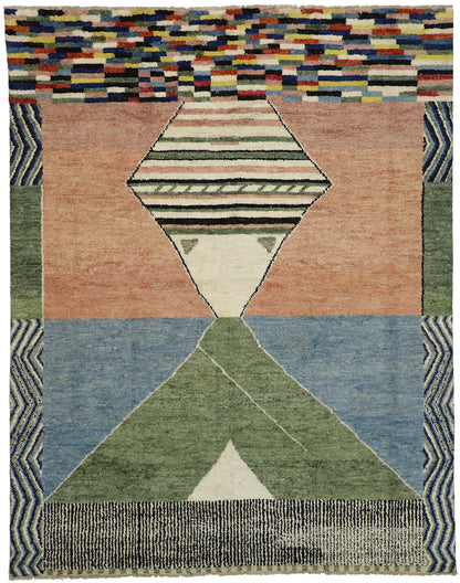 10 x 13 Large Moroccan Area Rug 80522