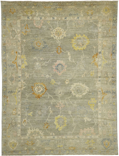 9 x 12 Vintage-Inspired Oushak Rug 80524