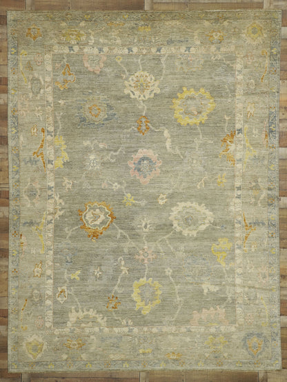 9 x 12 Vintage-Inspired Oushak Rug 80524