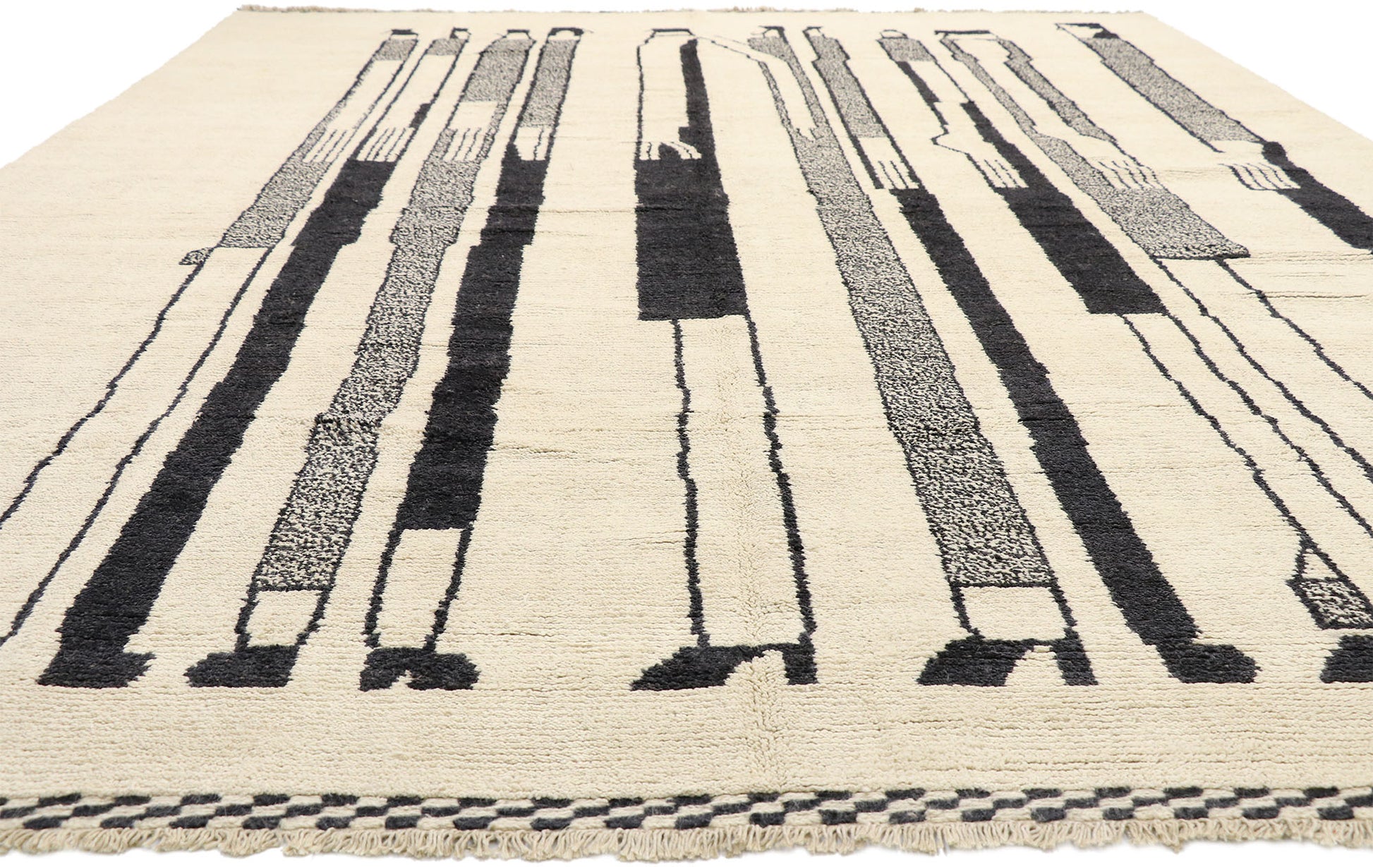10 x 14 Figurative Moroccan Area Rug 80531