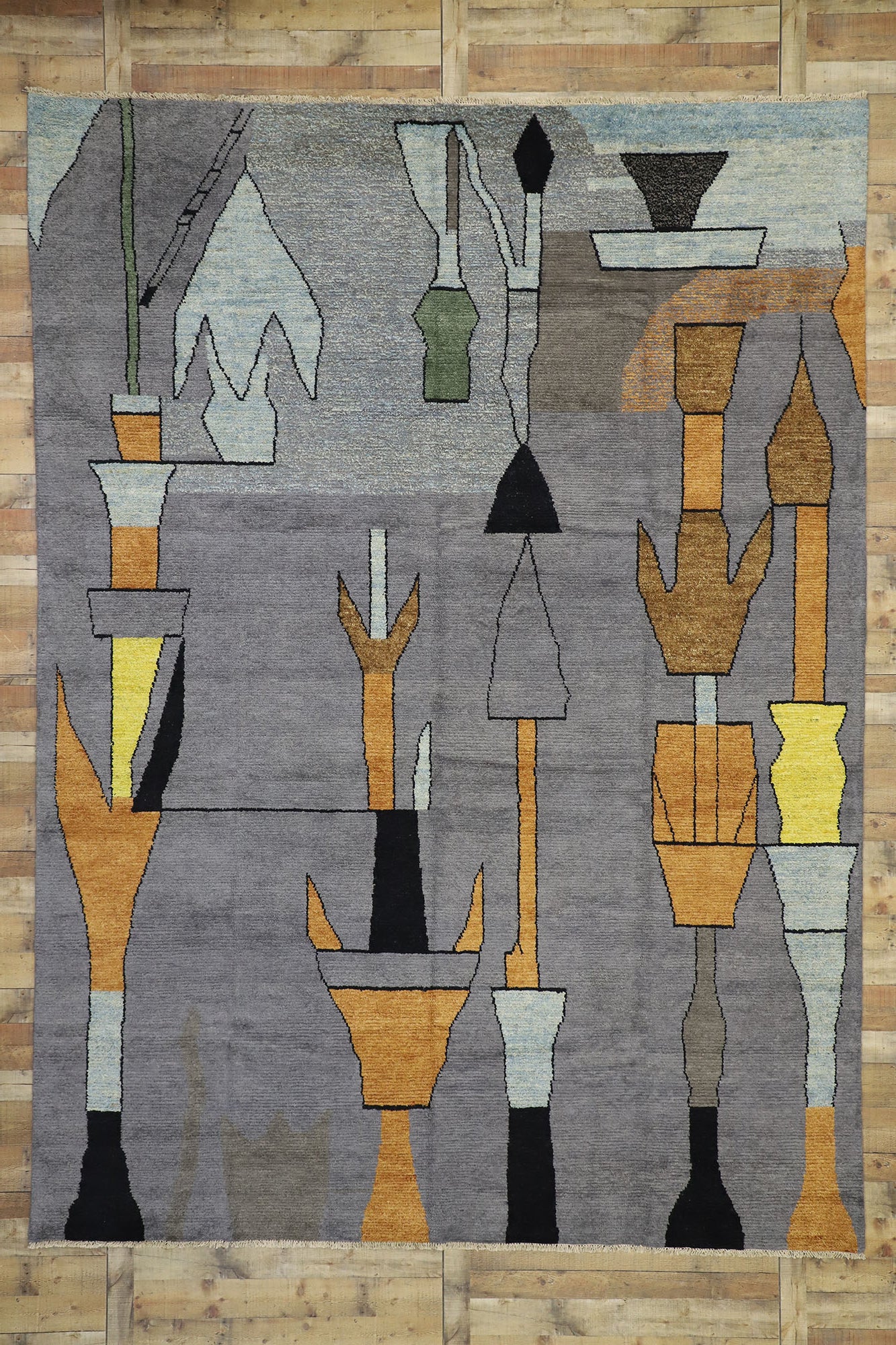 10 x 14 Contemporary Moroccan Rug 80533