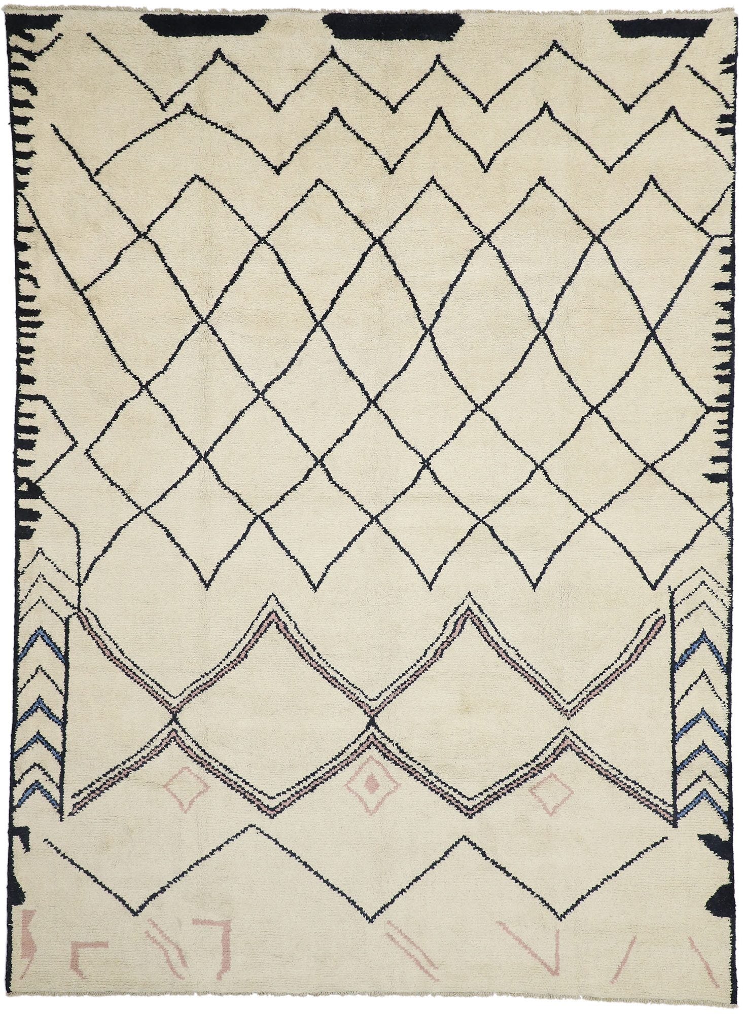 10 x 14 Contemporary Moroccan Area Rug 80542