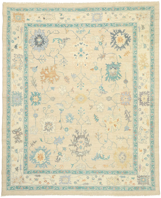 10 x 12 Colorful Oushak Rug 80550