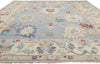 9 x 12 Colorful Blue Oushak Rug 80551