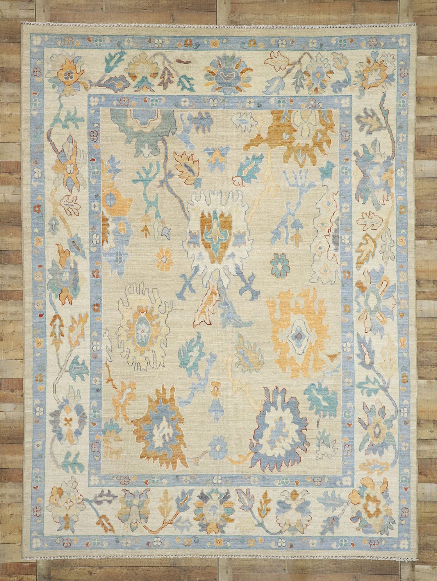 9 x 12 Contemporary Oushak Rug 80552