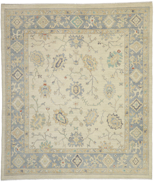 10 x 11 Transitional Oushak Rug 80553