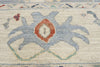 10 x 13 Colorful Blue Oushak Rug 80554