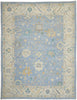 12 x 15 Colorful Blue Oushak Rug 80555