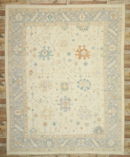 12 x 15 Earth-Tone Oushak Rug 80557