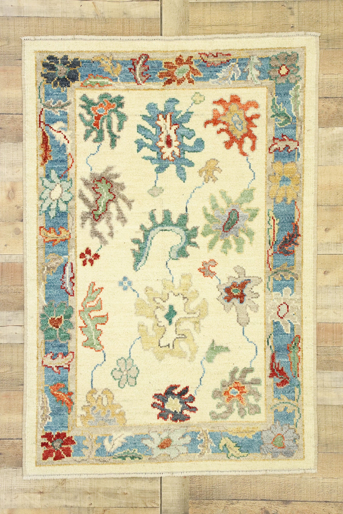 3 x 5 Colorful Oushak Rug 80561