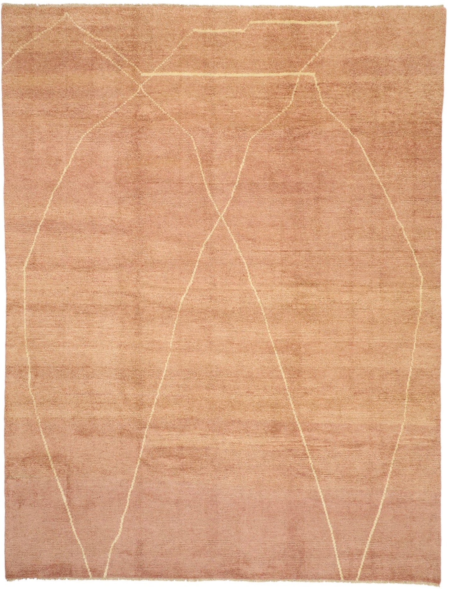 10 x 13 Contemporary Pink Moroccan Rug 80568