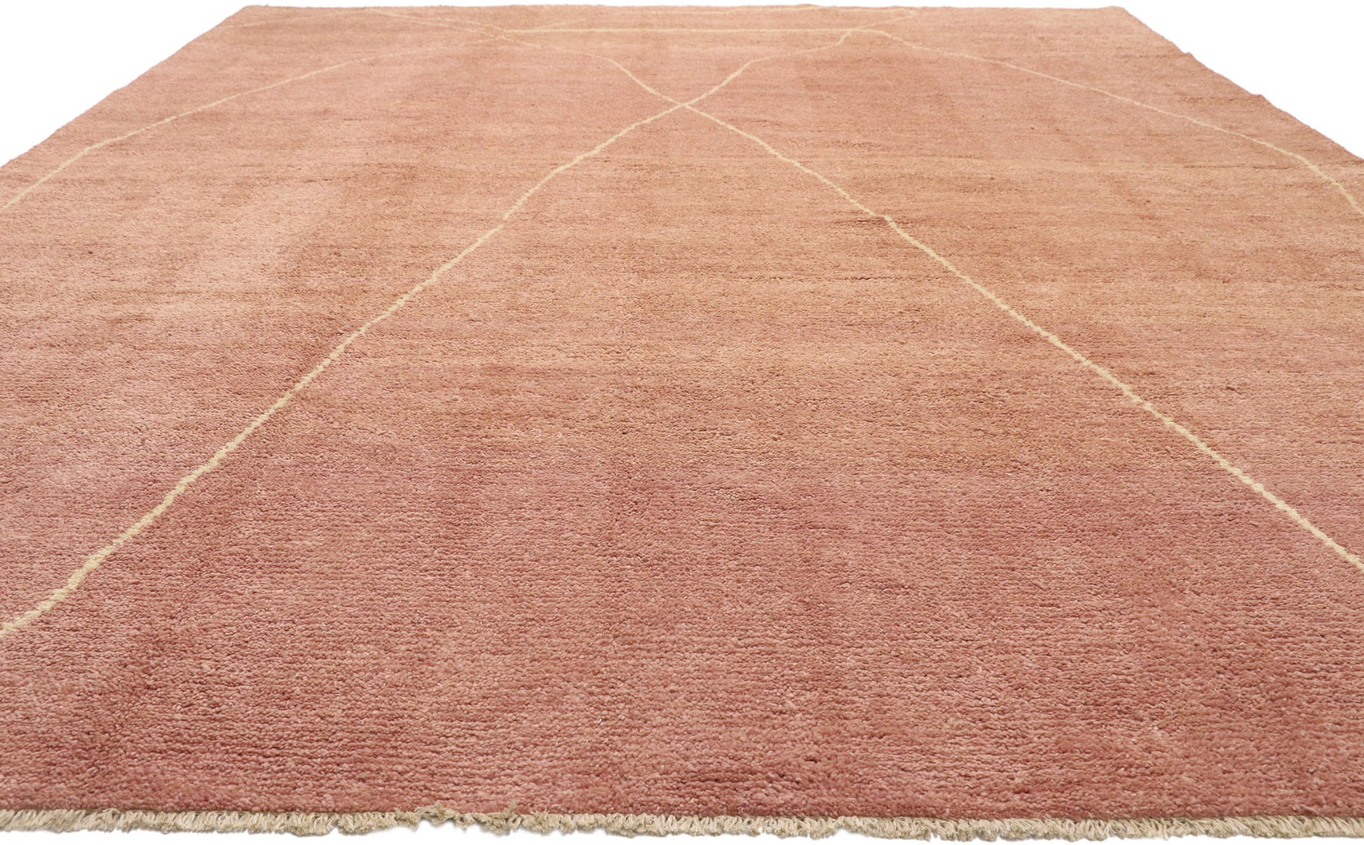 10 x 13 Contemporary Pink Moroccan Rug 80568