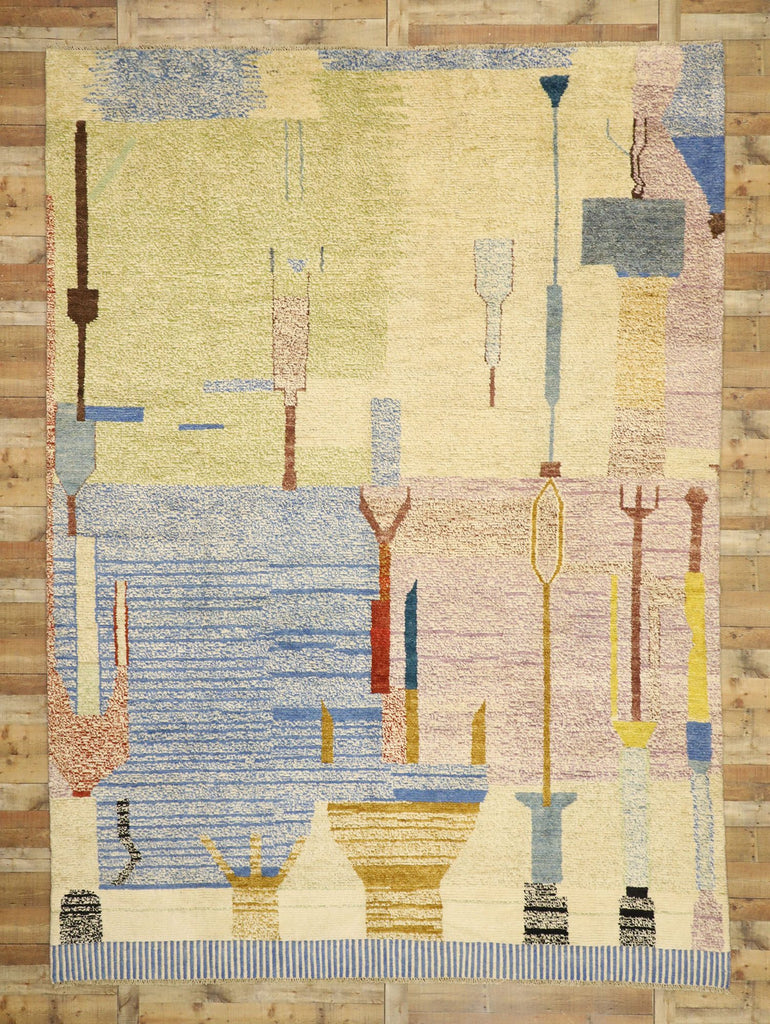10 x 14 Contemporary Moroccan Rug 80564