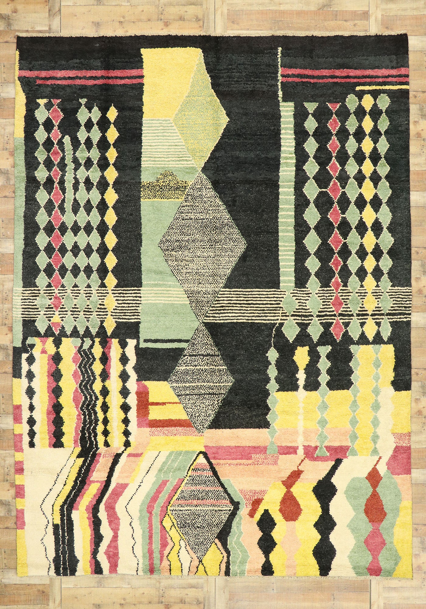 10 x 14 Abstract Moroccan Area Rug 80579