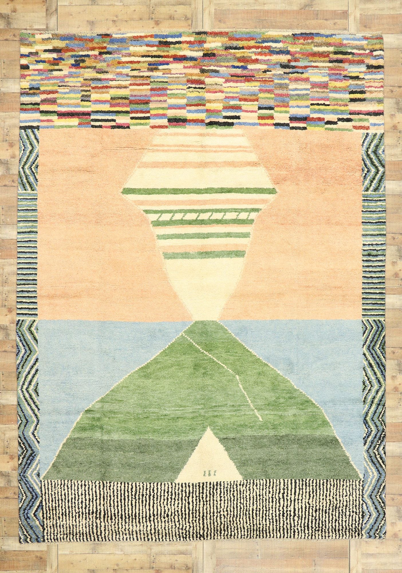 10 x 14 Contemporary Moroccan Rug 80580