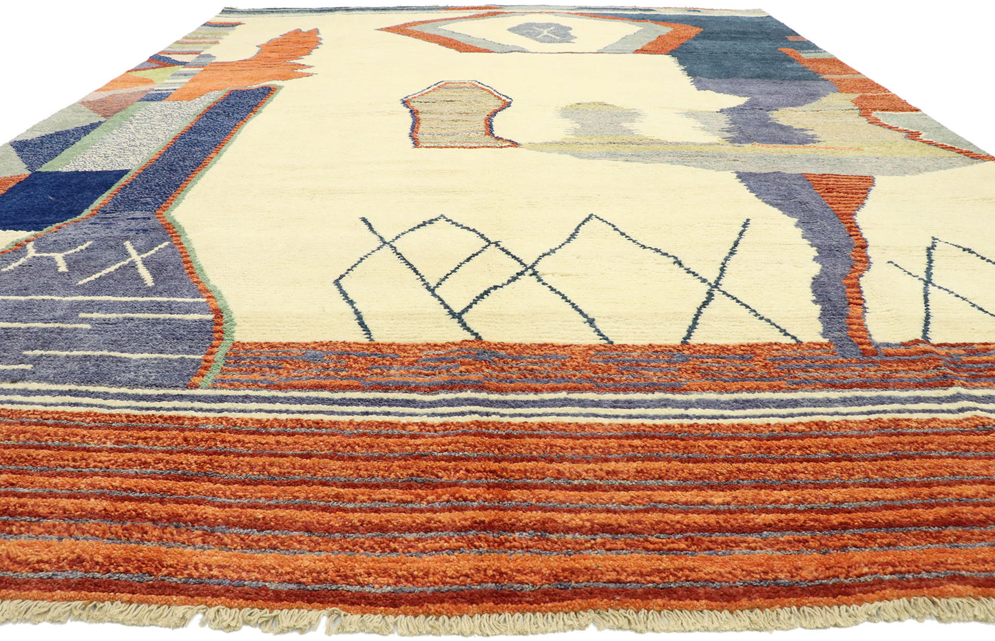 10 x 14 Contemporary Moroccan Rug 80585