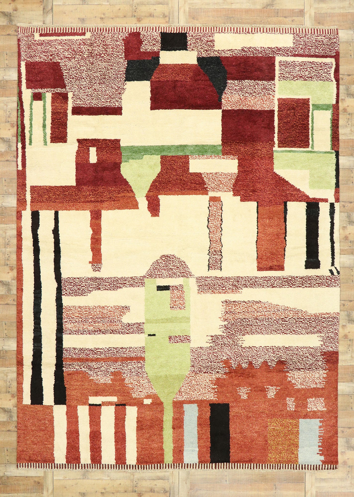 10 x 14 Contemporary Moroccan Rug 80588