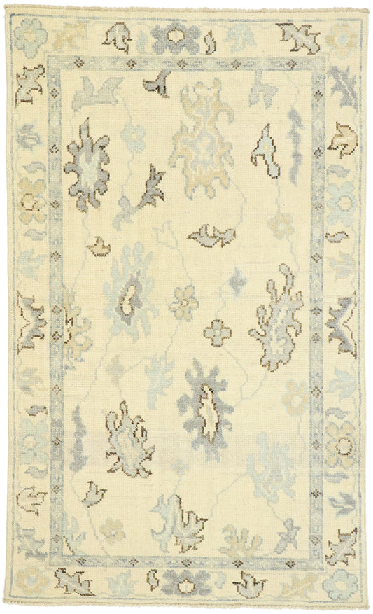 3 x 5 Modern Oushak Rug 80592