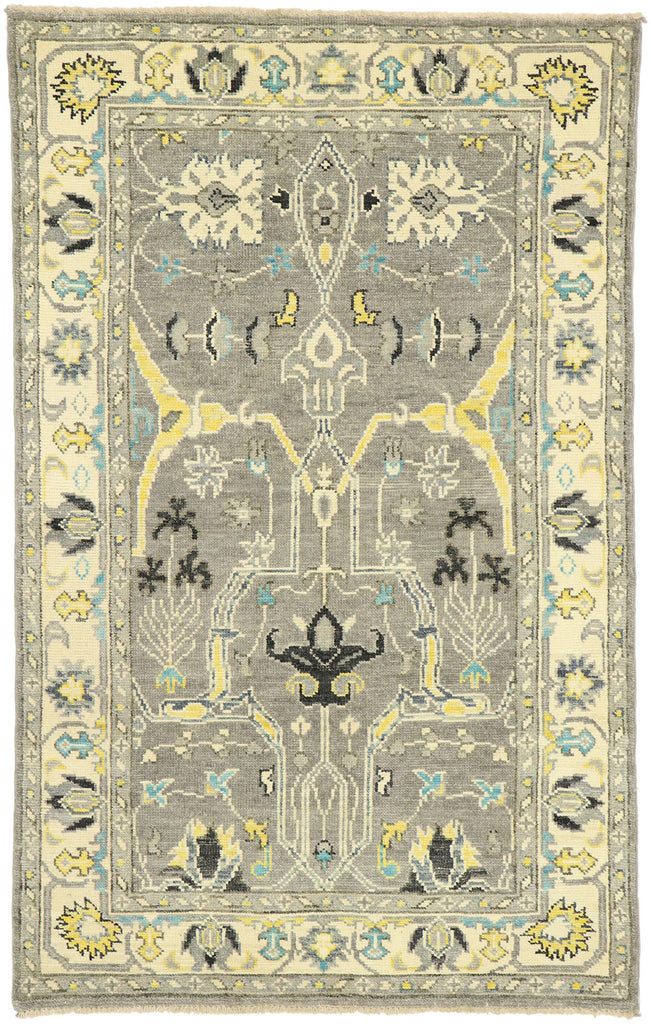 4 x 7 Modern Oushak Rug 80593