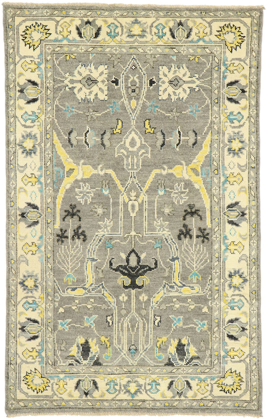 4 x 7 Modern Oushak Rug 80593