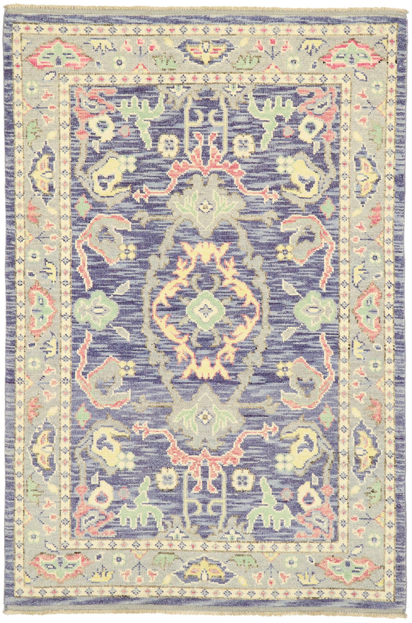 4 x 6 Colorful Purple Oushak Rug 80594