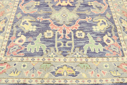 4 x 6 Colorful Purple Oushak Rug 80594